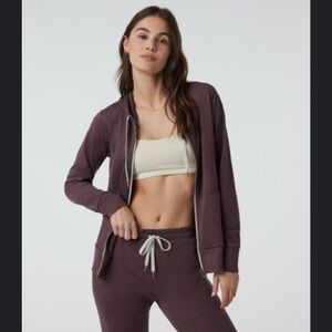 vuori halo Zip-Up Hoodie elderberry XS